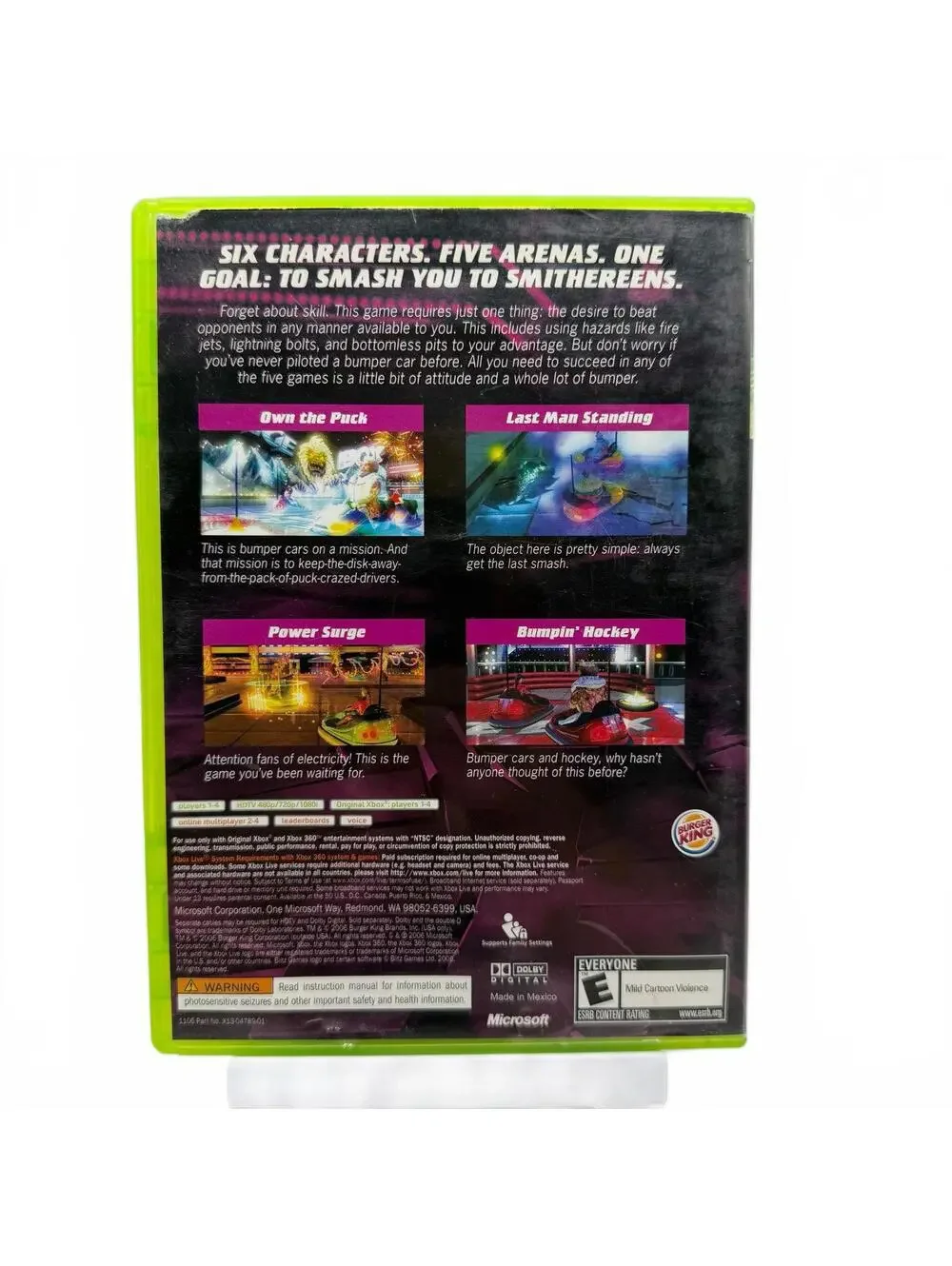 Xbox 360 Video Game - Burger King Big Bumpin' (2006) - Microsoft Xbox 360